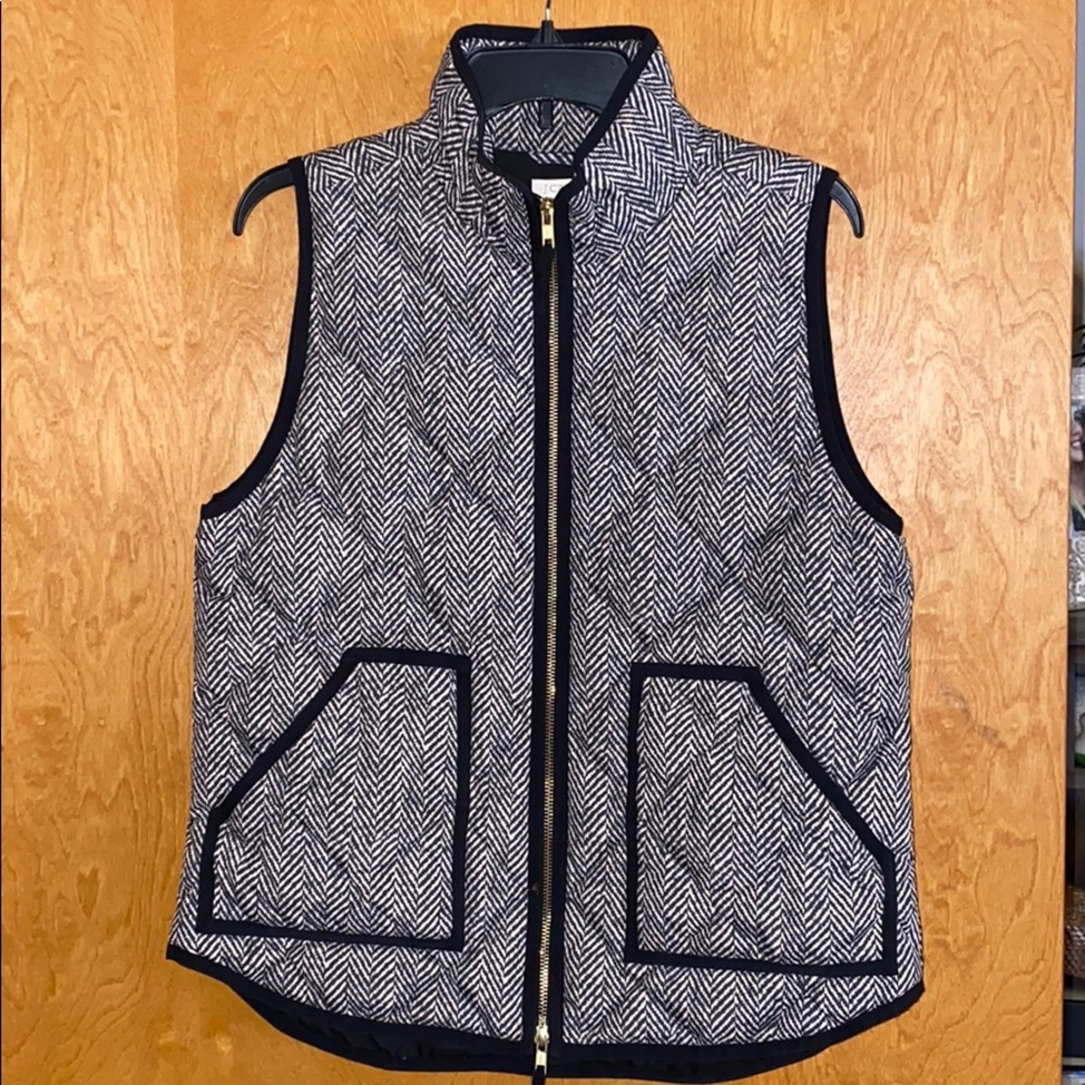 J. Crew black and white design Vest - Picture 1 of 4